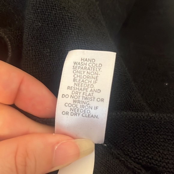 J. Jill Black Linen Blend Blouse‎ Size S - Picture 5 of 5